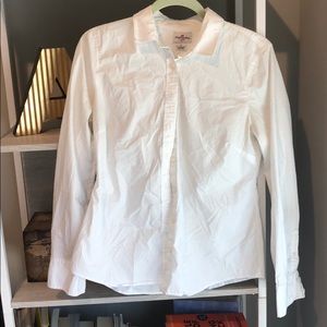 J Crew White Oxford